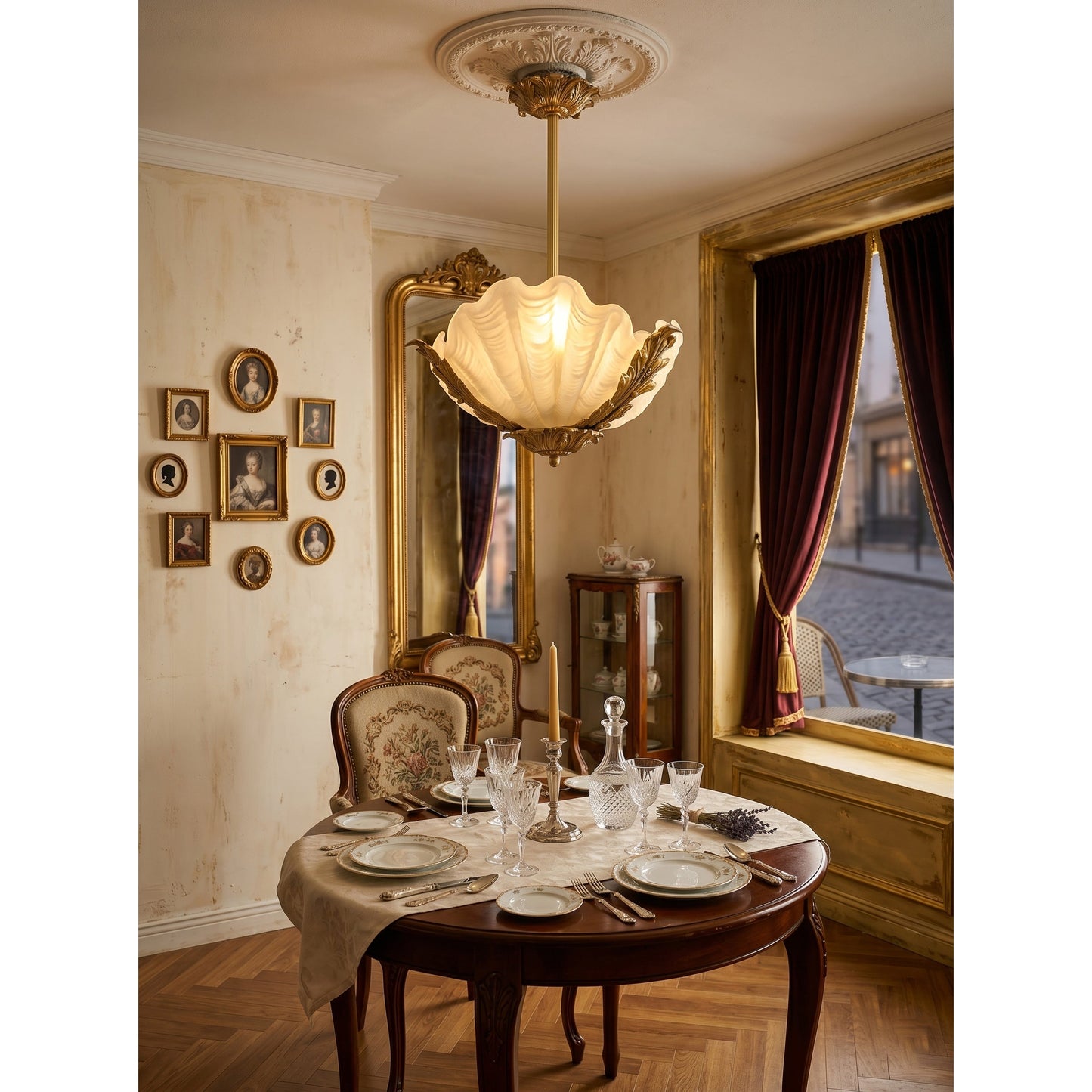 Velmira Shell Ceiling Lamp