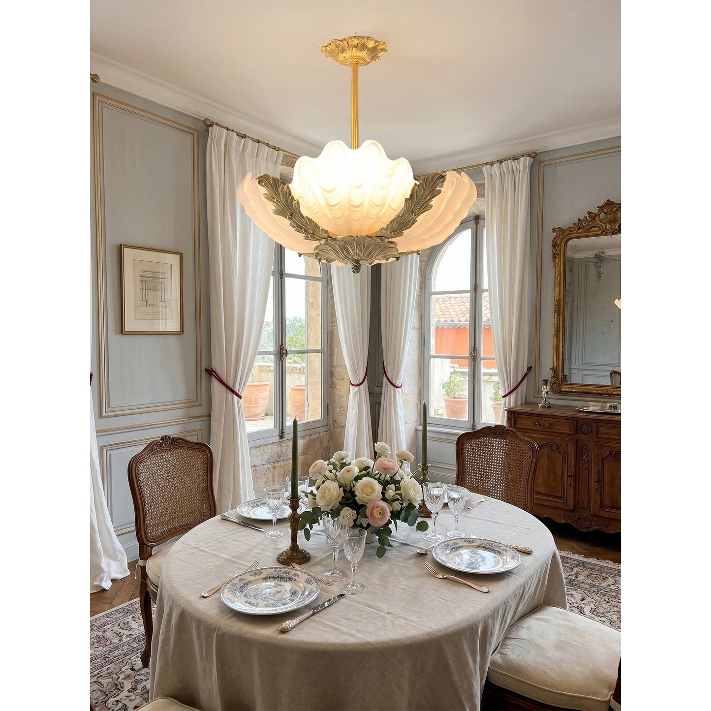 Velmira Shell Ceiling Lamp