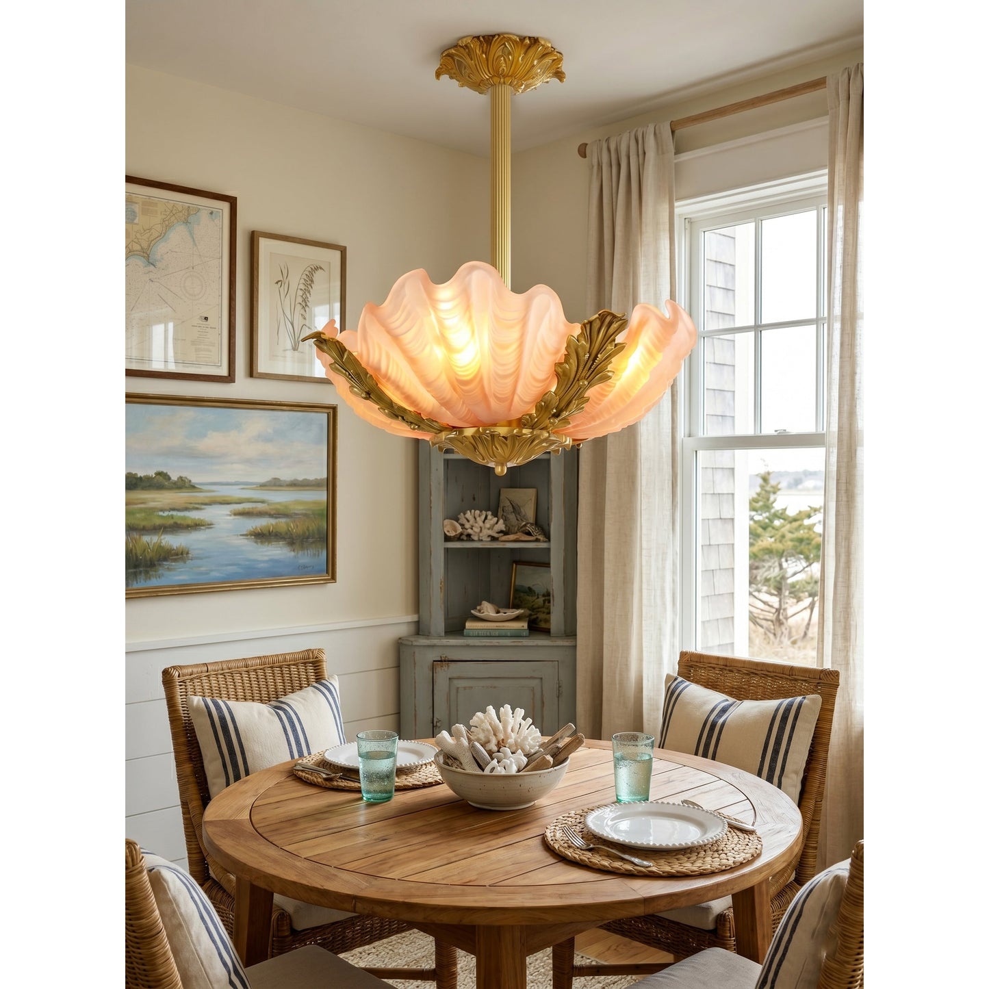 Velmira Shell Ceiling Lamp