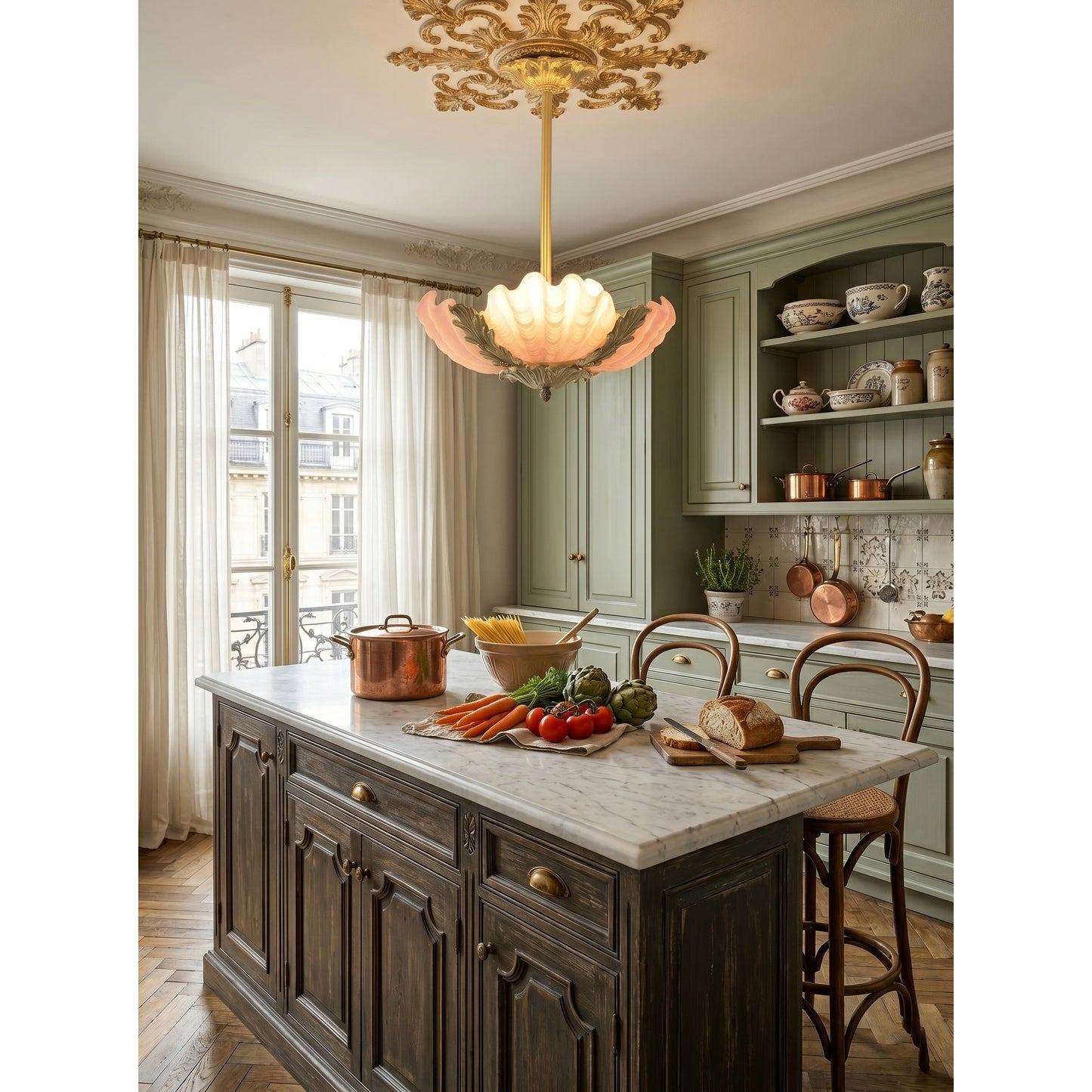 Velmira Shell Ceiling Lamp