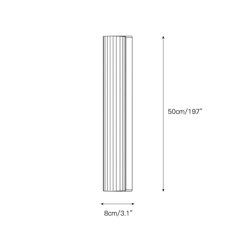 Vertical Alabaster Roller Wall Sconce