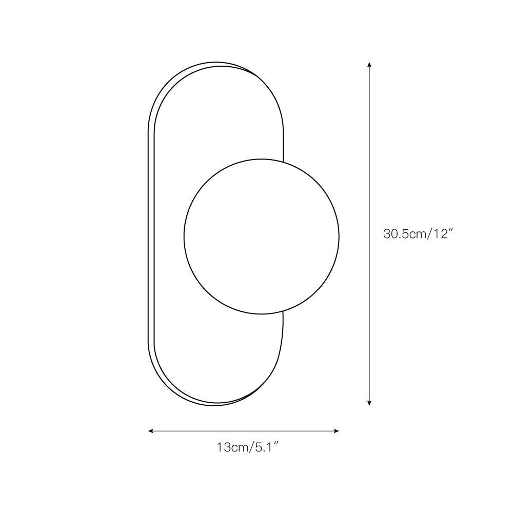 Solara Oval Wall Lamp