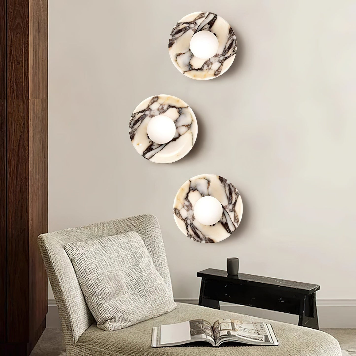 Solara Marble Wall Lamp