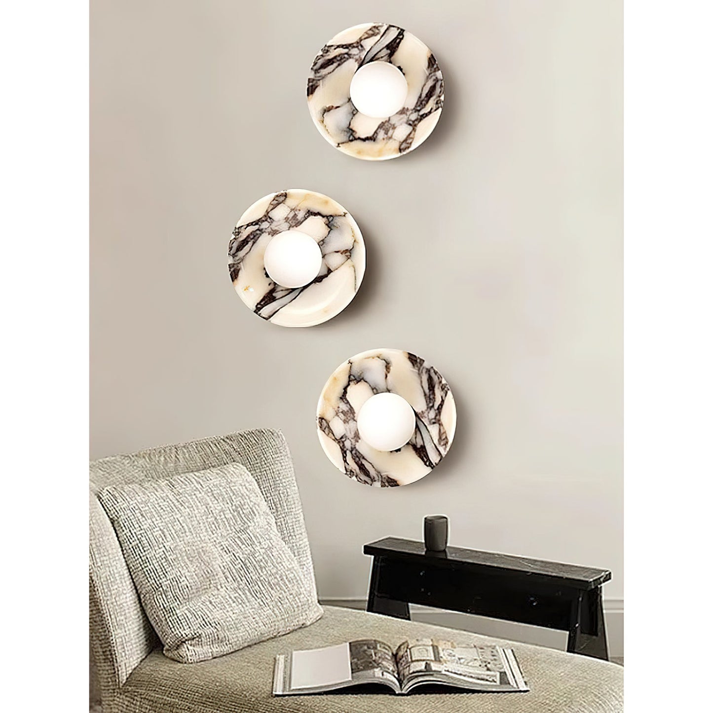 Solara Marble Wall Lamp