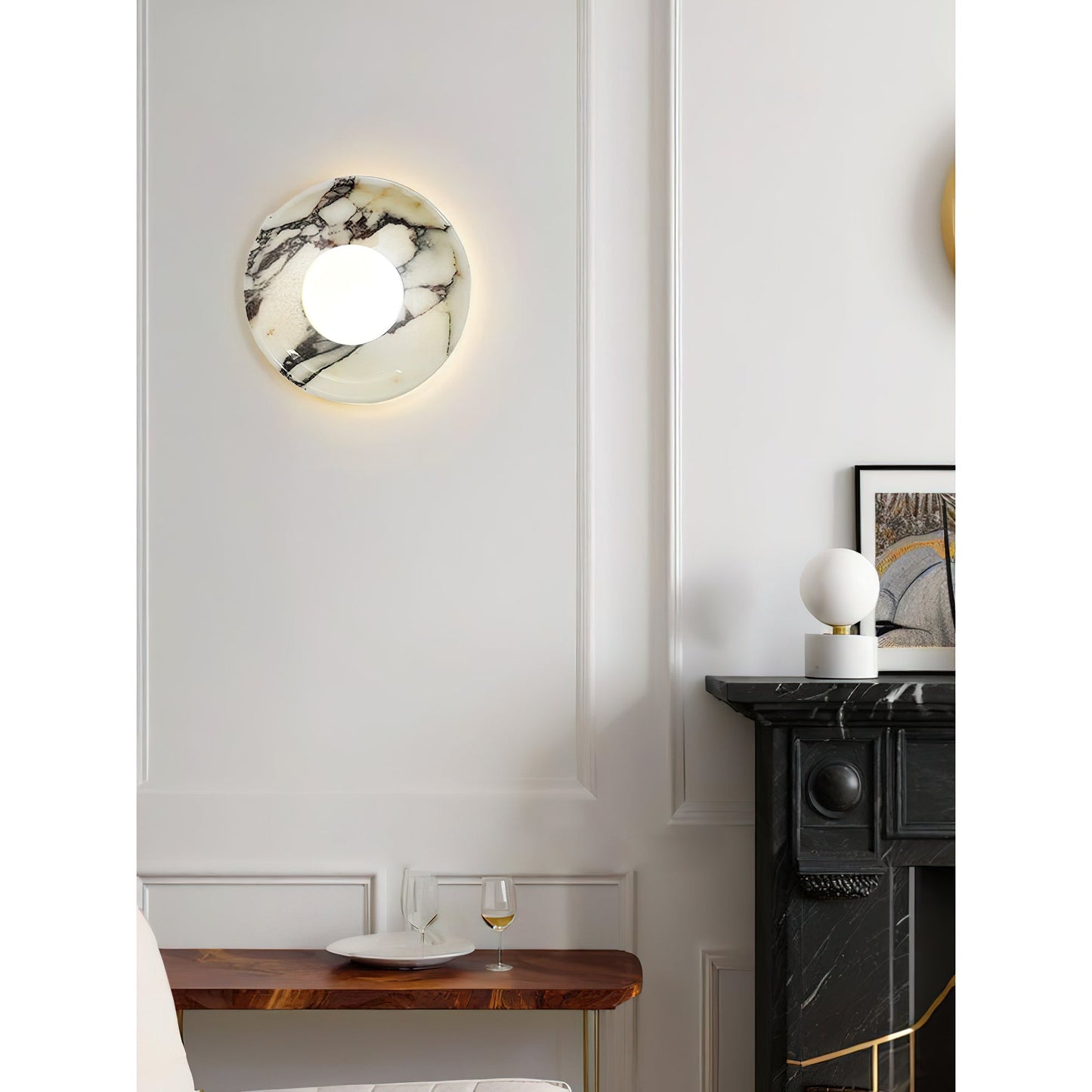 Solara Marble Wall Lamp