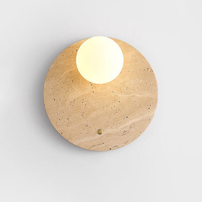 Wabi Travertine Wall Lamp