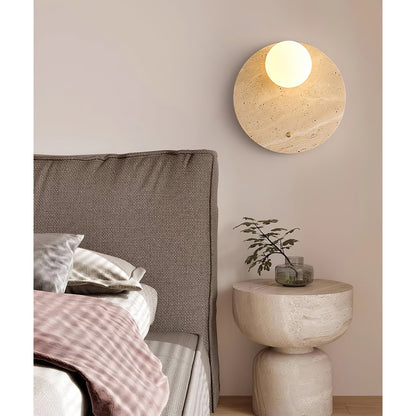Wabi Travertine Wall Lamp