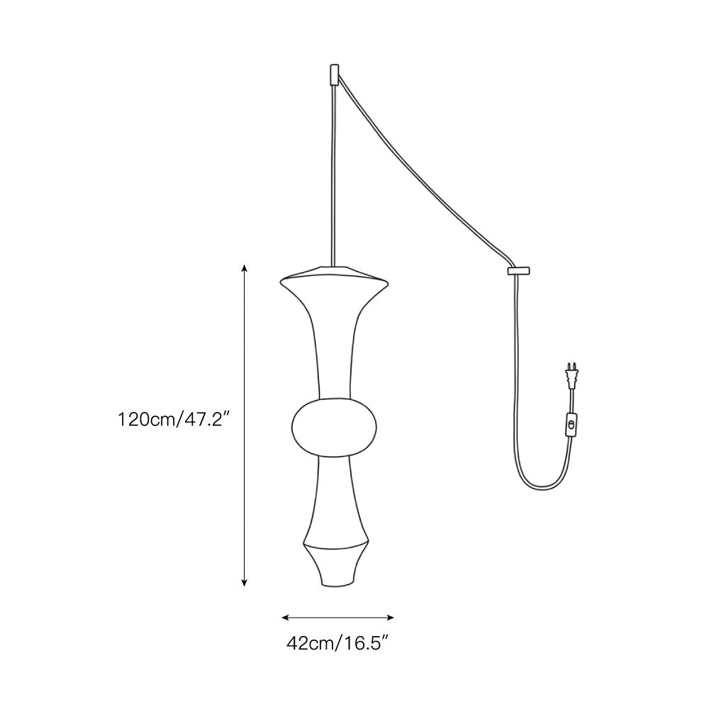 Calan Paper E Pendant Swag Lights