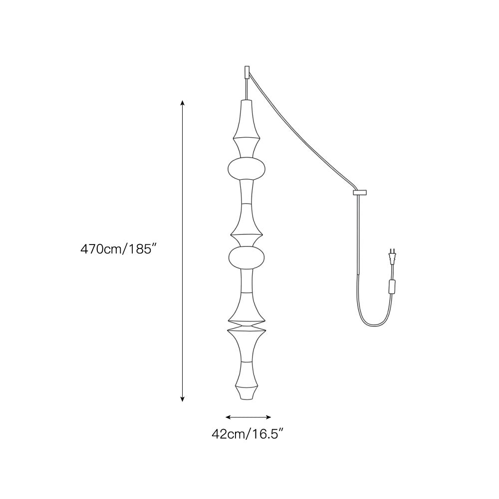 Calan Paper E Pendant Swag Lights