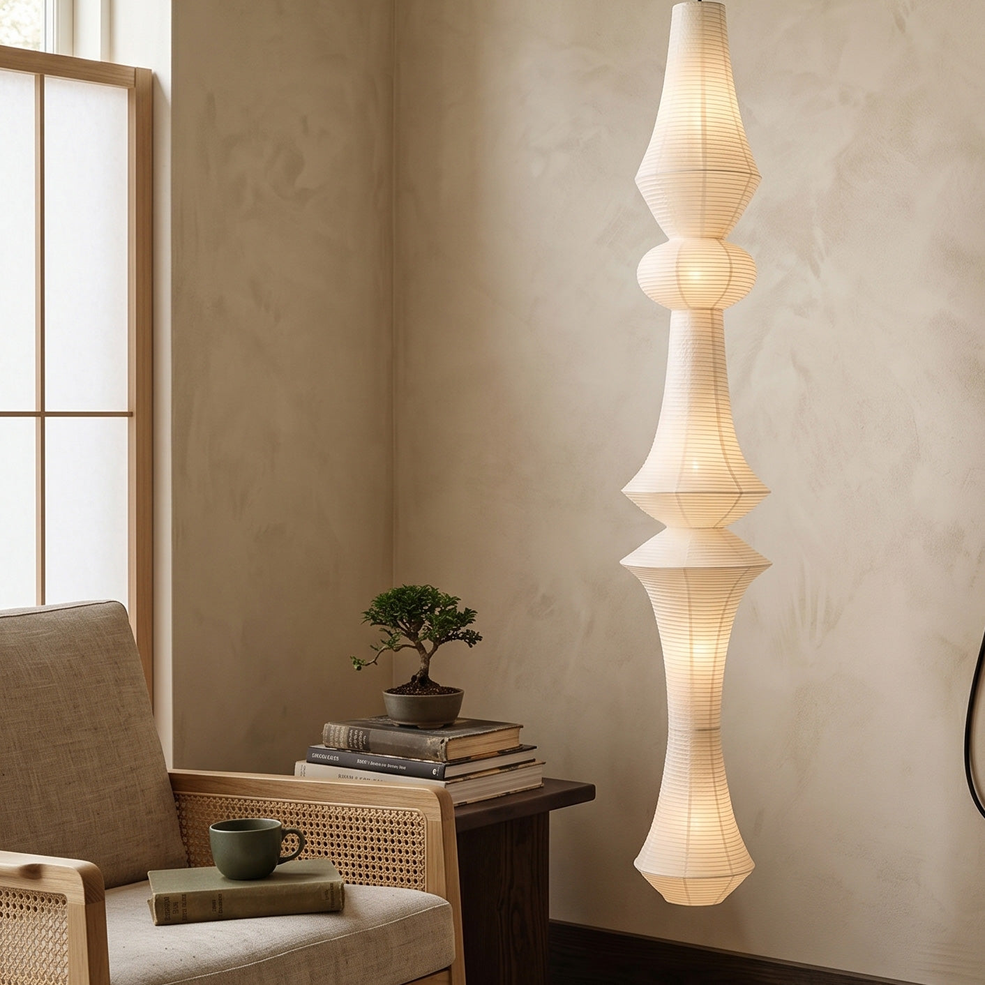 Calan Paper E Pendant Swag Lights