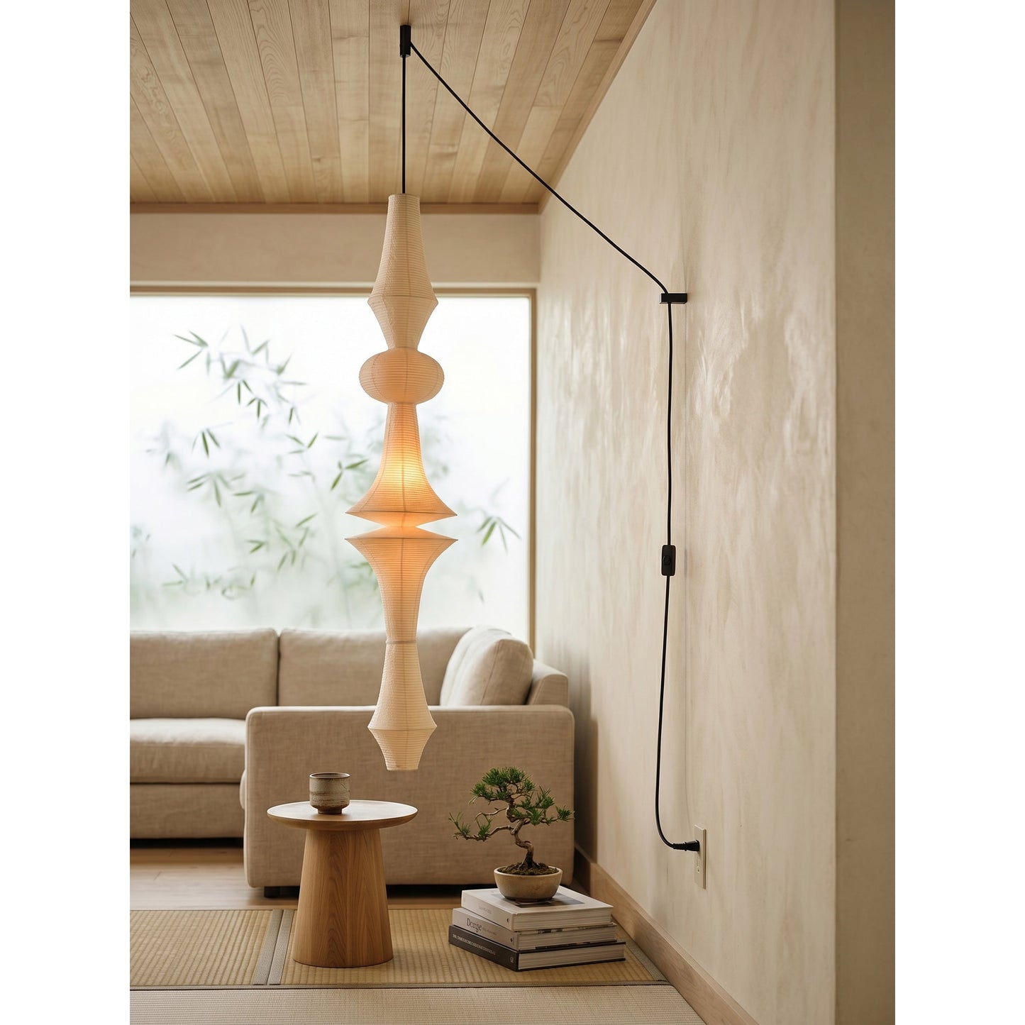 Calan Paper E Pendant Swag Lights