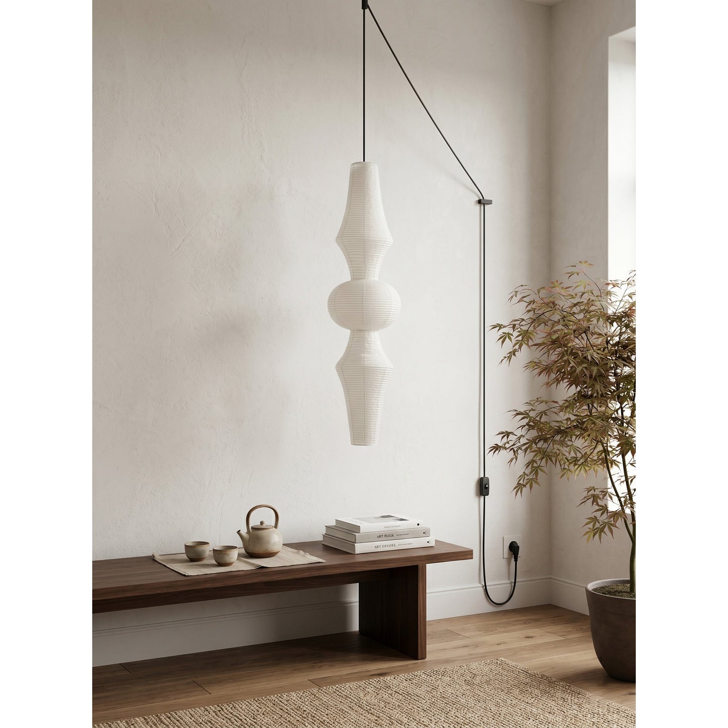 Calan Paper E Pendant Swag Lights