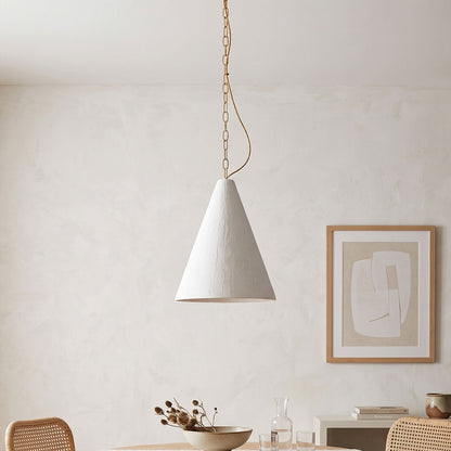 White Plaster Pendant Lamp