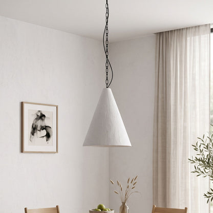 White Plaster Pendant Lamp