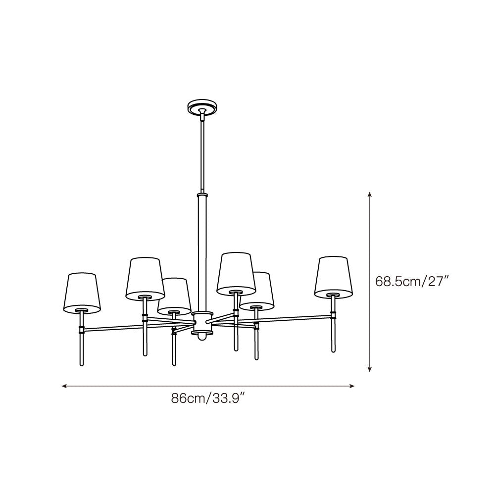 Sero Brass Chandelier