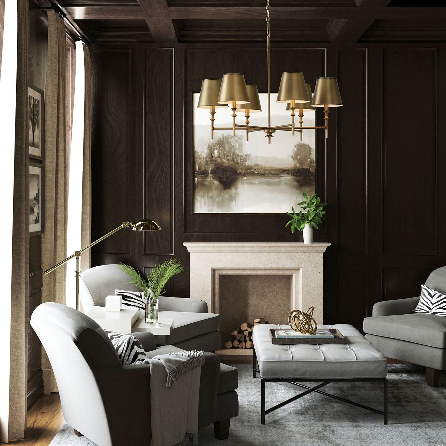 Sero Brass Chandelier