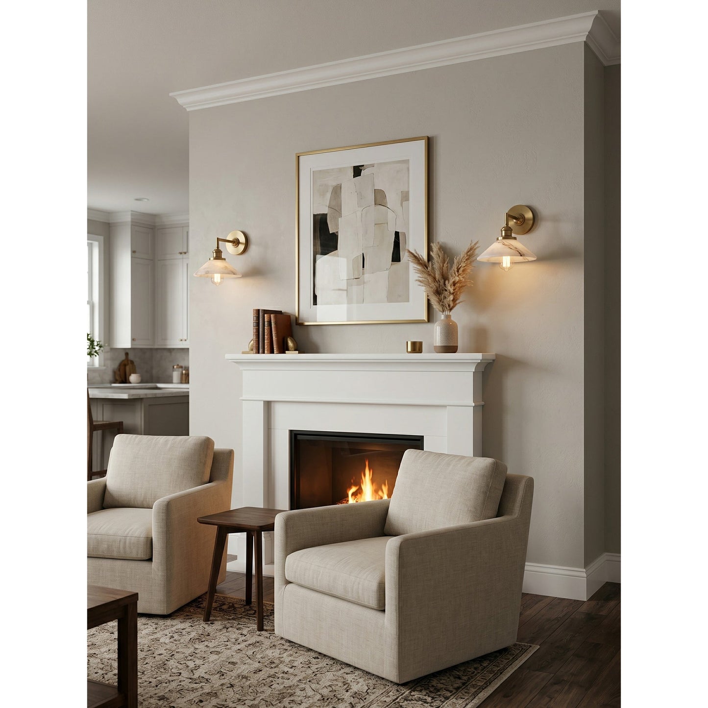 Whizzer Alabaster Wall Sconce