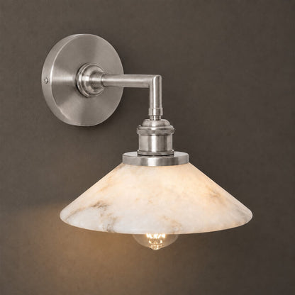 Whizzer Alabaster Wall Sconce