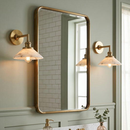 Whizzer Alabaster Wall Sconce