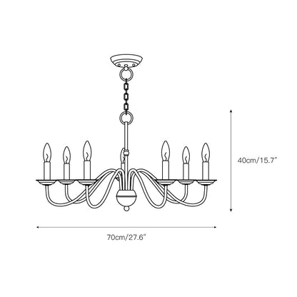 Tove Brass Chandelier