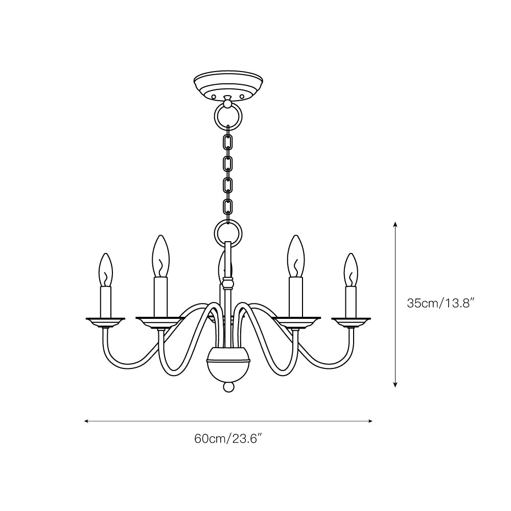 Tove Brass Chandelier
