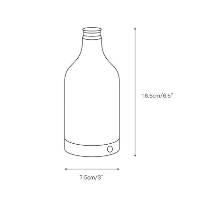 Wine Bottle Alabaster Table Lamp (Built-in Battery)