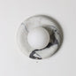 Solene White Marble Wall Sconce