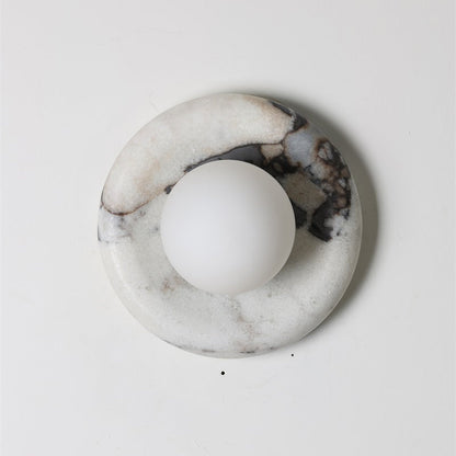 Solene White Marble Wall Sconce