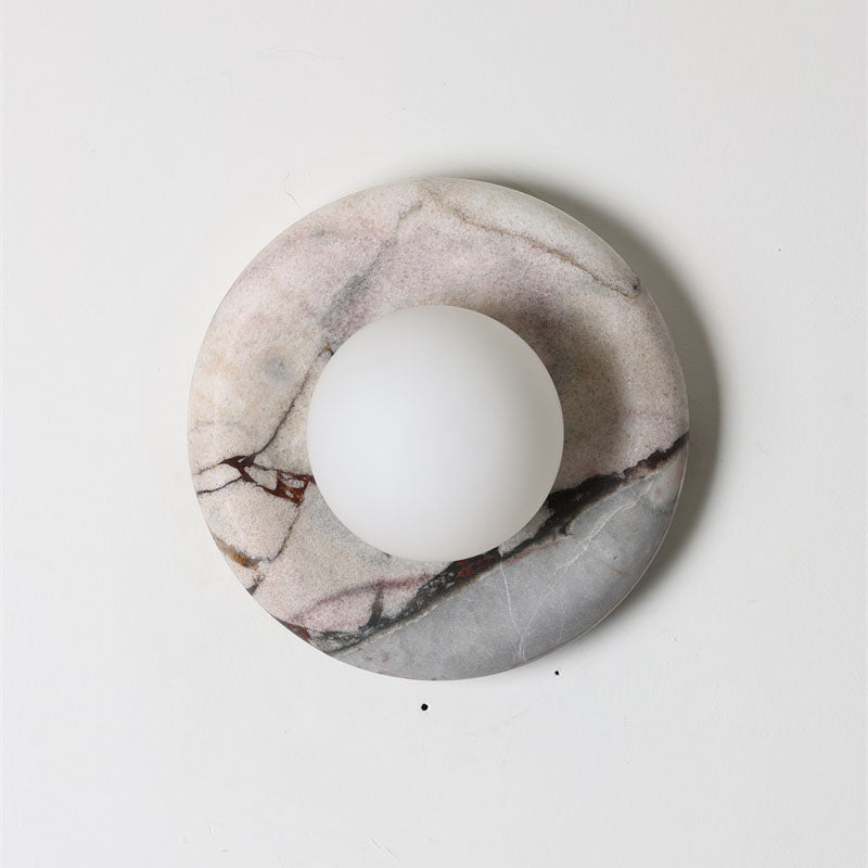 Solene White Marble Wall Sconce