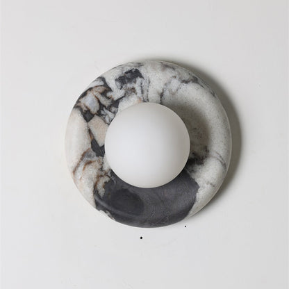 Solene White Marble Wall Sconce