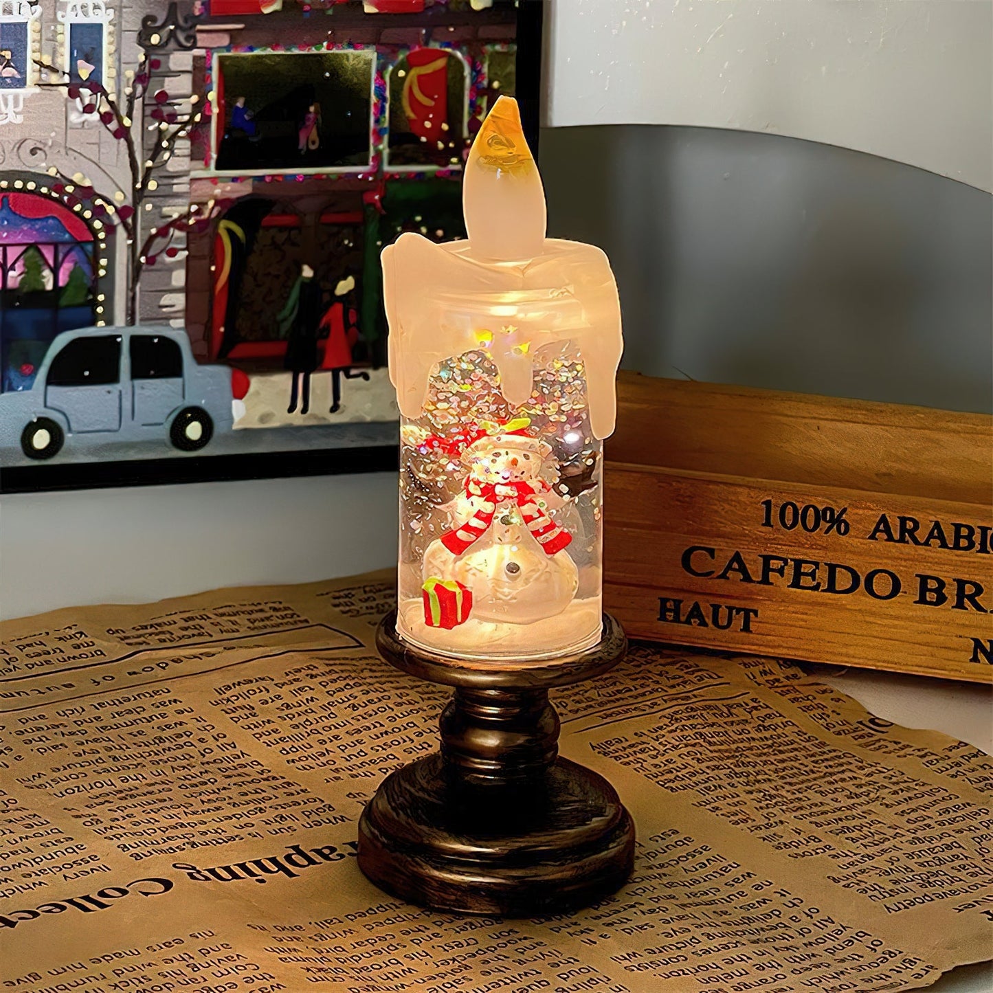 Merope Candles Table Lamp (built-in battery)