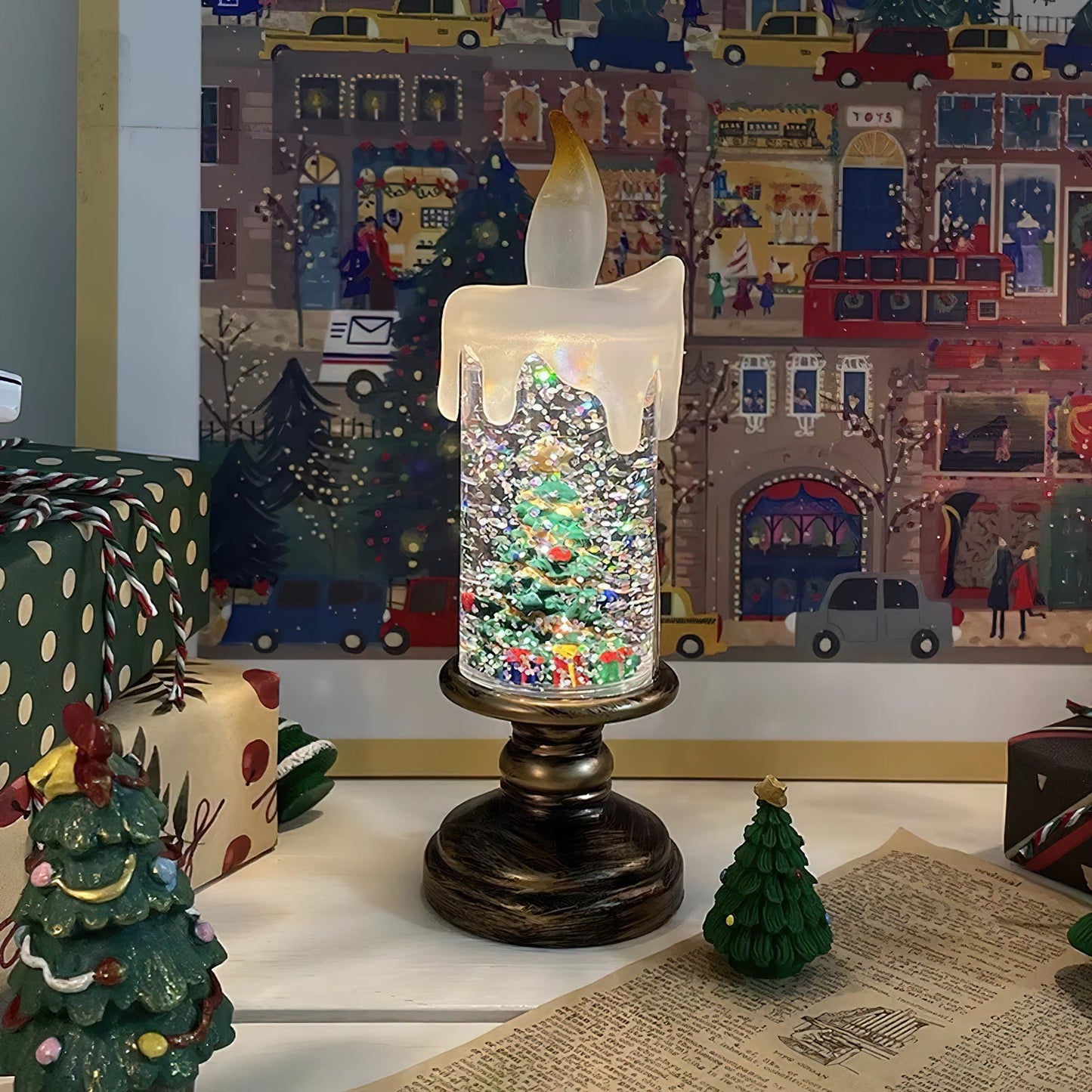 Merope Candles Table Lamp (built-in battery)