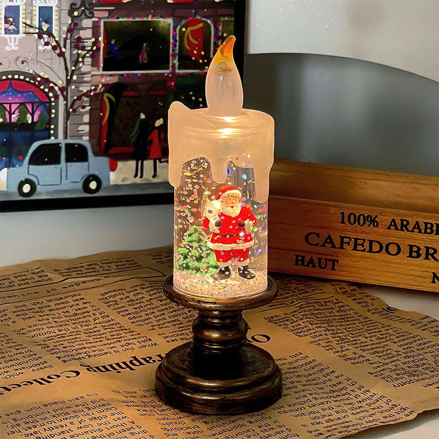 Merope Candles Table Lamp (built-in battery)