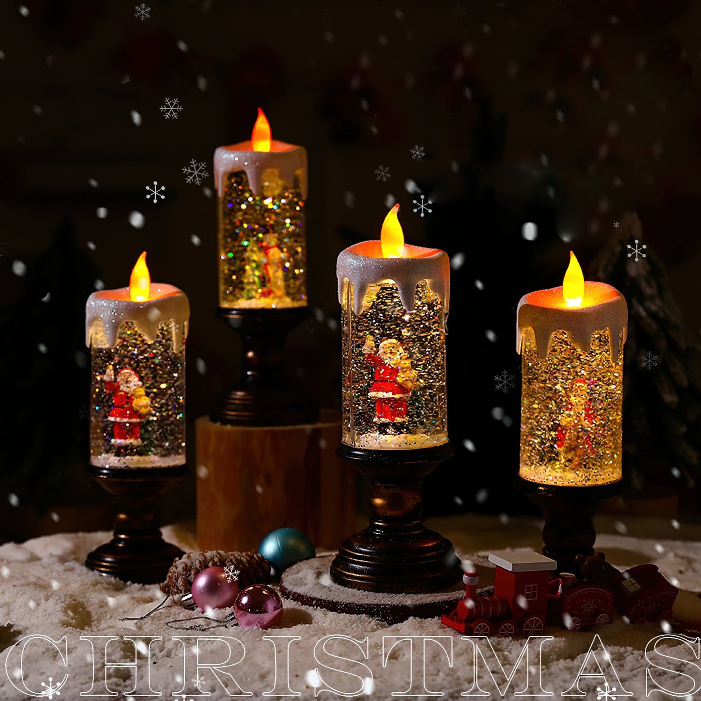 Merope Candles Table Lamp (built-in battery)