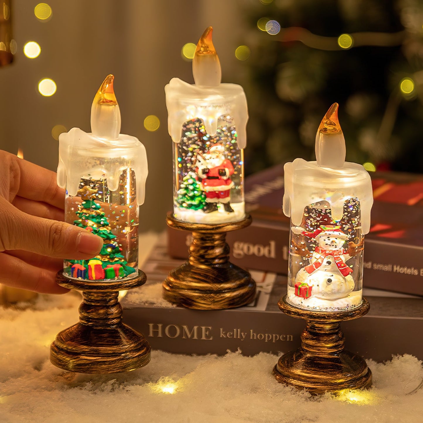 Merope Candles Table Lamp (built-in battery)