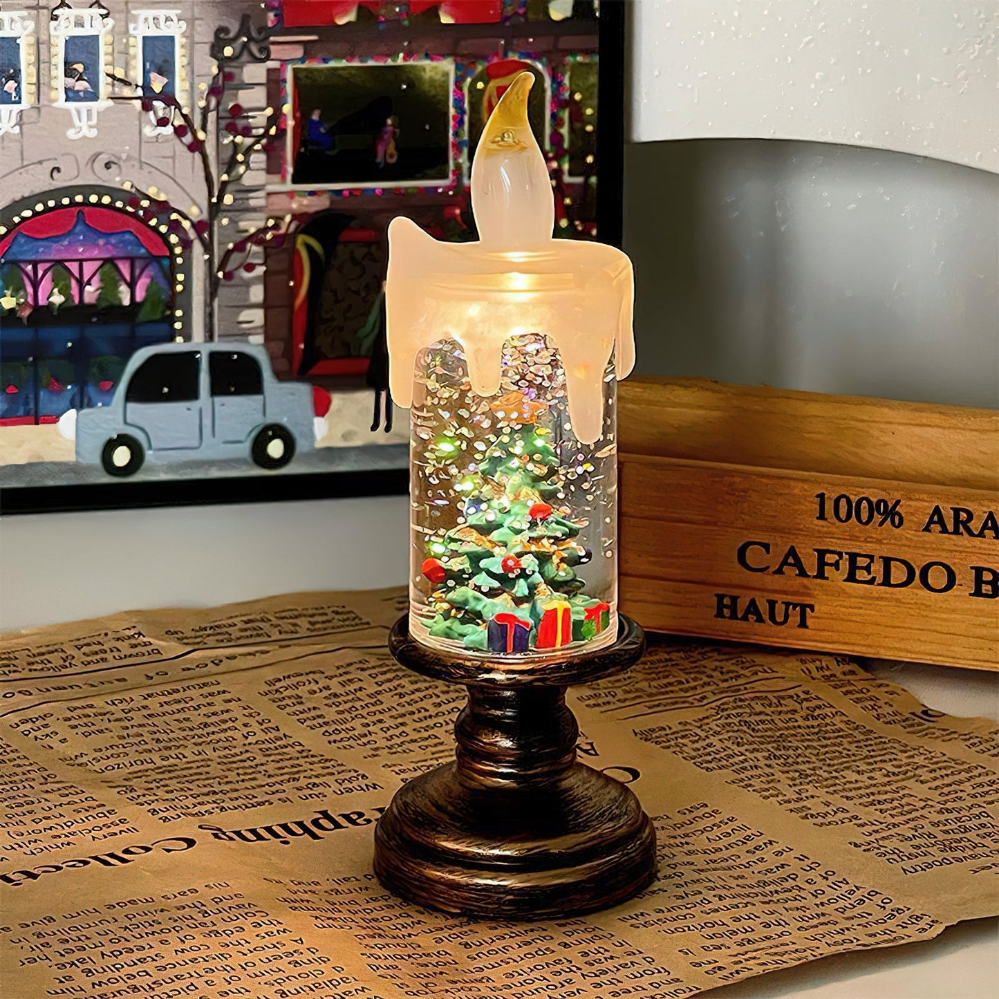 Merope Candles Table Lamp (built-in battery)