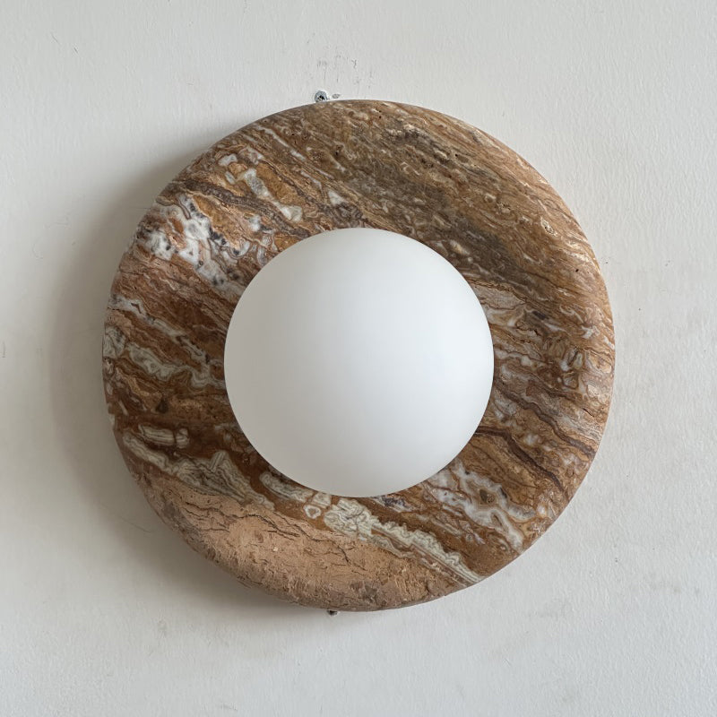 Solene Beige Marble Wall Sconce