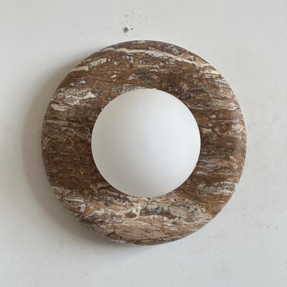 Solene Beige Marble Wall Sconce