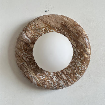 Solene Beige Marble Wall Sconce
