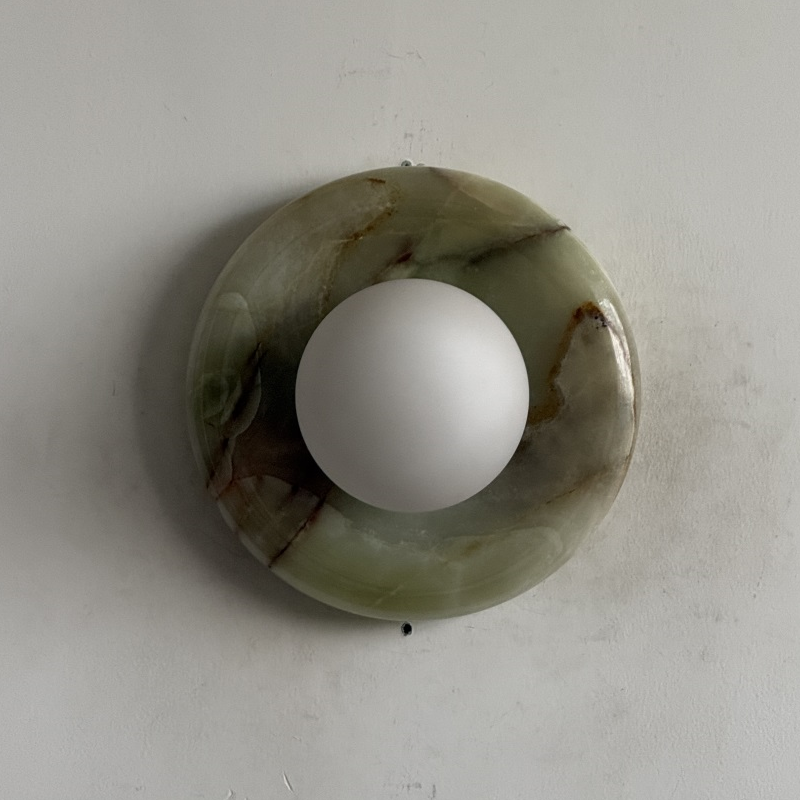 Solene Cyan Onyx Wall Sconce