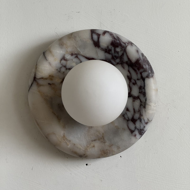 Solene Purple Marble Wall Sconce