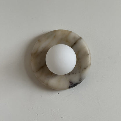 Solene Beige Marble Wall Sconce