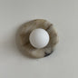 Solene Beige Marble Wall Sconce