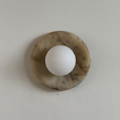 Solene Beige Marble Wall Sconce