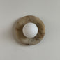 Solene Beige Marble Wall Sconce