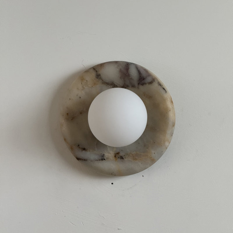 Solene Beige Marble Wall Sconce