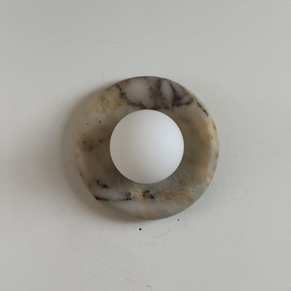 Solene Beige Marble Wall Sconce