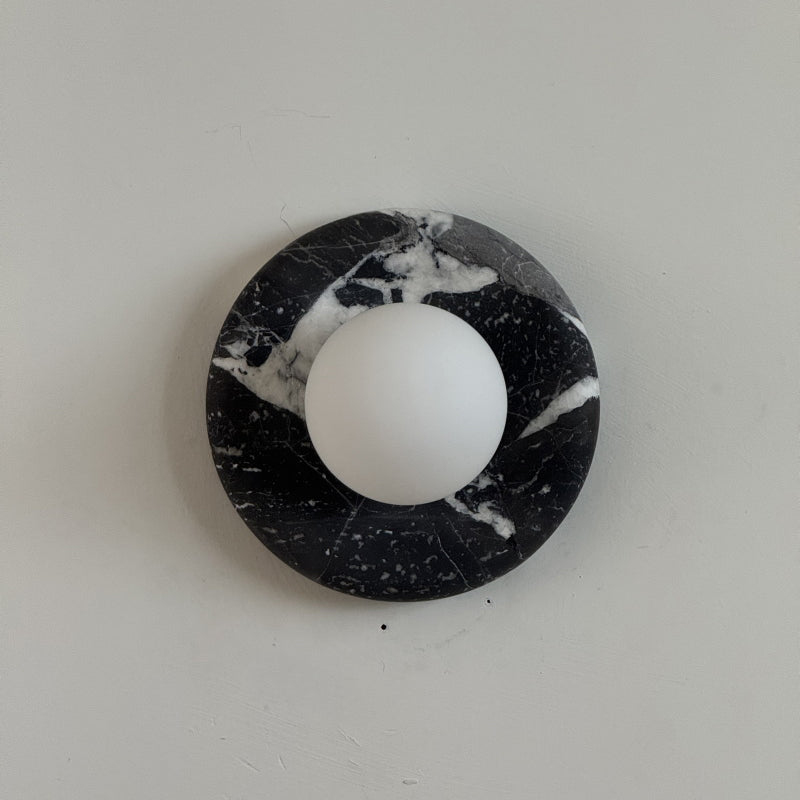 Solene Black Marble Wall Sconce