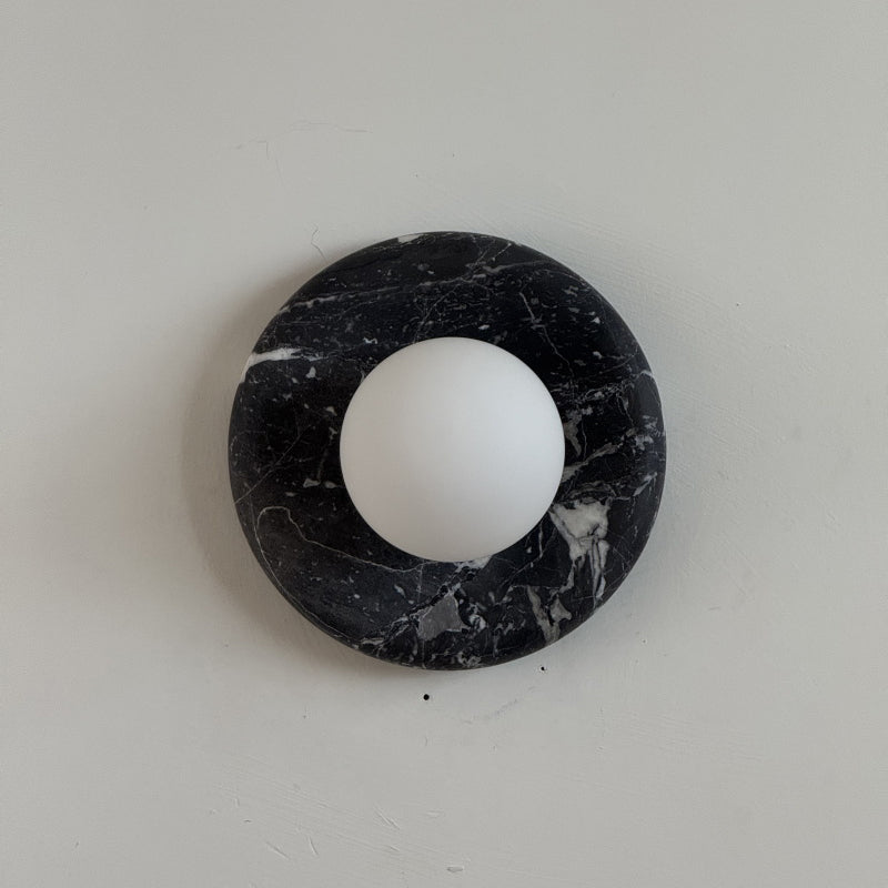 Solene Black Marble Wall Sconce