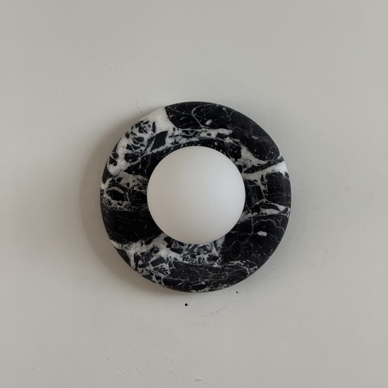 Solene Black Marble Wall Sconce